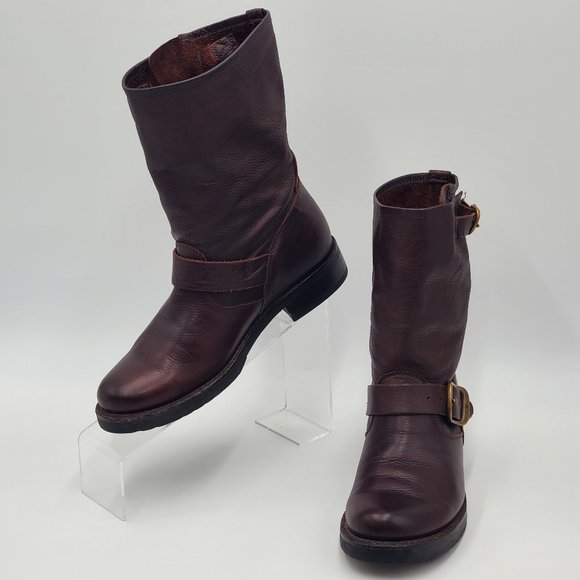 Frye Leather Moto Boots - Picture 9 of 15